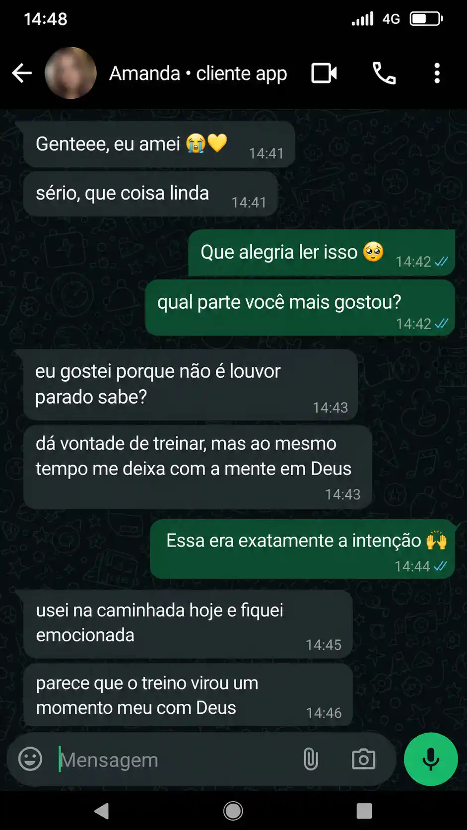 Depoimento de Amanda
